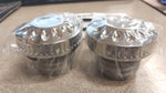 New Chrome Mini Screw-In Gas Cap Set Harley Davidson 1982-1996 FLST FLH FXST XL