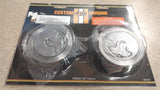 Aircraft Style Weld-In Gas Cap Set Harley Custom chopper Softail Dyna Fatbob chr