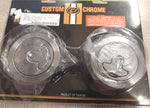 Aircraft Style Weld-In Gas Cap Set Harley Custom chopper Softail Dyna Fatbob chr
