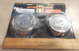 Aircraft Style Weld-In Gas Cap Set Harley Custom chopper Softail Dyna Fatbob chr