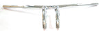 31.75 Wide Chrome Carlini Design Super Sweep 1.25" T-Bars Handlebars Dimpled New