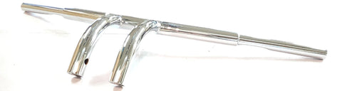 31.75 Wide Chrome Carlini Design Super Sweep 1.25" T-Bars Handlebars Dimpled New