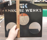 Black Mirrored Khrome Werks Muffler Tip Store Display Man Cave Garage Decor