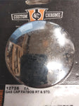 Chrome Gas Cap Fatbob RT & STD 1936-1972 Big Twins Vented New