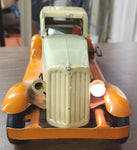 Antique Pierce arrow Girard Tin Toy Car Windup Vtg 13" Metal Auto Unrestored!!