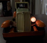 Antique Pierce arrow Girard Tin Toy Car Windup Vtg 13" Metal Auto Unrestored!!