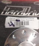 New 1996 ^ Chrome Gas Cap Throttle Style Vented Harley Davidson