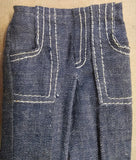 VTG 1972 Malibu Ken Doll MOD Outfit Denims For Fun Blue Jeans Shirt Fashion 3376