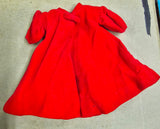 Vintage 1962 Mattel Barbie Doll Red Flare Velvet Coat Complete Collector Set 939