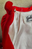 Vintage 1962 Mattel Barbie Doll Red Flare Velvet Coat Complete Collector Set 939