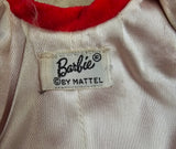 Vintage 1962 Mattel Barbie Doll Red Flare Velvet Coat Complete Collector Set 939