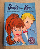 Vintage 1962 Mattel Barbie Doll Red Flare Velvet Coat Complete Collector Set 939