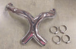 New Harley Davidson Dual Crossover Chrome Siamese Heat Shield 1979^ XLH XL