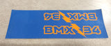 Blue Orange BMX 34 Lightning Bolt Racing Frame Fork Sticker Decal Old School