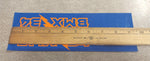 Blue Orange BMX 34 Lightning Bolt Racing Frame Fork Sticker Decal Old School