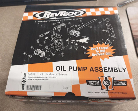 New RevTech Polished Oil Pump Assembly 1992 ^ Big Twins RPLS OEM 26050-92 Harley