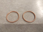 Pair Exhaust Port Copper Gaskets Evo Twin Cam Harley Touring Softail Sportster