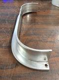 Vtg OEM Oil Tank Trim Alum WArning Shovelhead 4 speed Harley FX FLH  Wide Glide