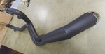 Black 2 into 1 Staggered Exhaust 6 Speed Harley Glide Twin Cam Bagger Touring