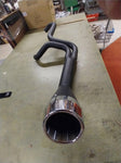 2 Into 1 Staggered Black Exhaust 5 Speed Harley Twin Cam Touring Bagger 48 Angle