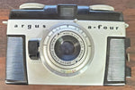 Vtg Argus Camera Film A-four W flash cover 35mm Brown Leather Case Photography