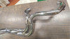 Staggered Chrome 2 into 1 Exhaust 6 Speed 7 Sensor Hole Harley Touring Bagger