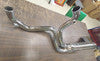 Staggered Chrome 2 into 1 Exhaust 6 Speed 7 Sensor Hole Harley Touring Bagger