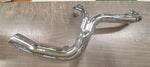 2 Into 1 Chrome Exhaust Lake 6 Speed 45 Degree Offset Harley Glide Touring Bagge