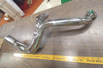 2 Into 1 Chrome Exhaust Lake 6 Speed 45 Degree Offset Harley Glide Touring Bagge