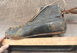 Black Vtg Ice Skates Tyer Rubber Large GoodYear Stiched Scubbard Alfred Johnson