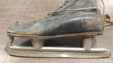 Black Vtg Ice Skates Tyer Rubber Large GoodYear Stiched Scubbard Alfred Johnson