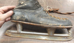 Black Vtg Ice Skates Tyer Rubber Large GoodYear Stiched Scubbard Alfred Johnson