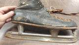 Black Vtg Ice Skates Tyer Rubber Large GoodYear Stiched Scubbard Alfred Johnson