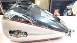 OEM 2009 Harley Vivid Black/Brilliant Silver FLHTCU Electra Glide Ultra Gas Tank