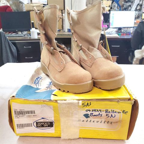Belleville Footwear hot weather army combat tactical Vibram tan boots size 5 N??
