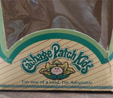 Cabbage Patch Kids Doll w/Box Adoption Papers Birth Certification Plaid Dress