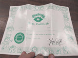 Cabbage Patch Kids Doll w/Box Adoption Papers Birth Certification Plaid Dress