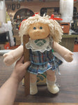 Cabbage Patch Kids Doll w/Box Adoption Papers Birth Certification Plaid Dress