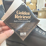 Golden Retriever Black Work Boots Leather Ski Mountain Size 8.5 E?? BB Walker Co