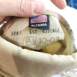 ALTAMA Footwear hot weather army combat tactical Vibram tan boots size 4.5 R New