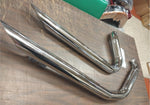 New Chrome Factory Drag Pipes 1996-2003 Harley FXST FLST Short Back Slash Cut