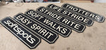 Set of Six Brand Name Shoes Signs Department Store Vtg Display Isle Easy Spirit