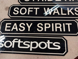 Set of Six Brand Name Shoes Signs Department Store Vtg Display Isle Easy Spirit