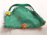1970's Green Halter Short Dress Closed Toe Small Heel Bow Fashion Clothing