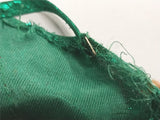 1970's Green Halter Short Dress Closed Toe Small Heel Bow Fashion Clothing