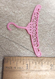 Vintage Lot of 14 Filigree Barbie Doll Plastic Hanger White Pink Green Red Yello