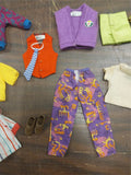 Ken Doll Barbie Lot of 14 Clothes Shoes Jacket Shirts Vest Sweaters Pants