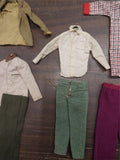 Ken Doll Barbie Lot of 14 Clothes Shoes Jacket Shirts Vest Sweaters Pants