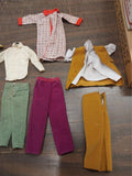 Ken Doll Barbie Lot of 14 Clothes Shoes Jacket Shirts Vest Sweaters Pants