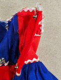 VTG 1960s Barbie Mattel Fancy Free Red White & Blue Dress w/White Trim #943